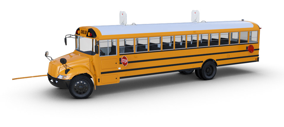 toy school bus with working lights